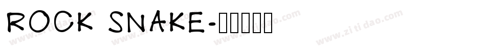 ROCK SNAKE字体转换